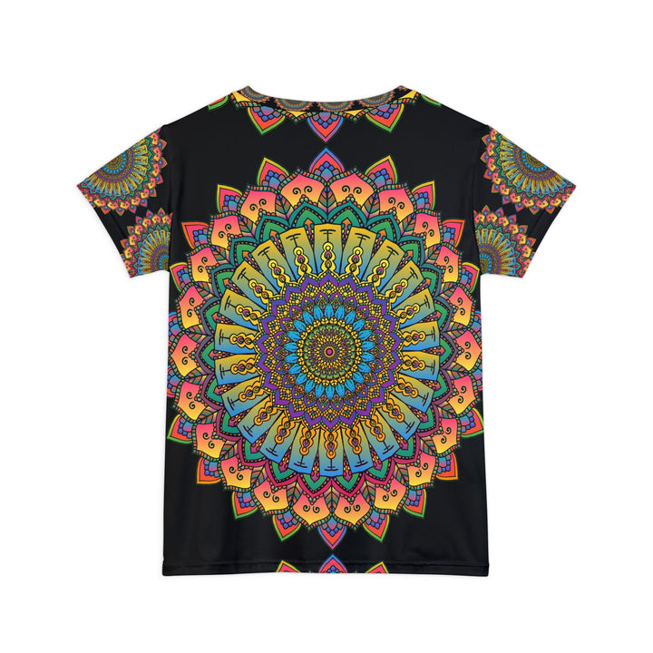 Rainbow Mandala Women's T-Shirt - Yoga Art All Over Prints - Blululi