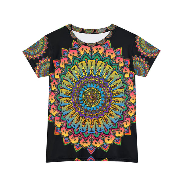 Rainbow Mandala Women's T-Shirt - Yoga Art