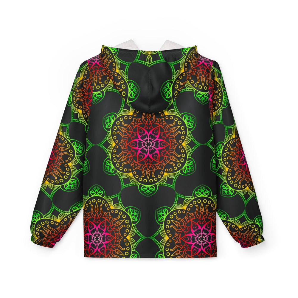 Rainbow Windbreaker Jacket with Blululi Mandala Art Designs Outerwear - Blululi