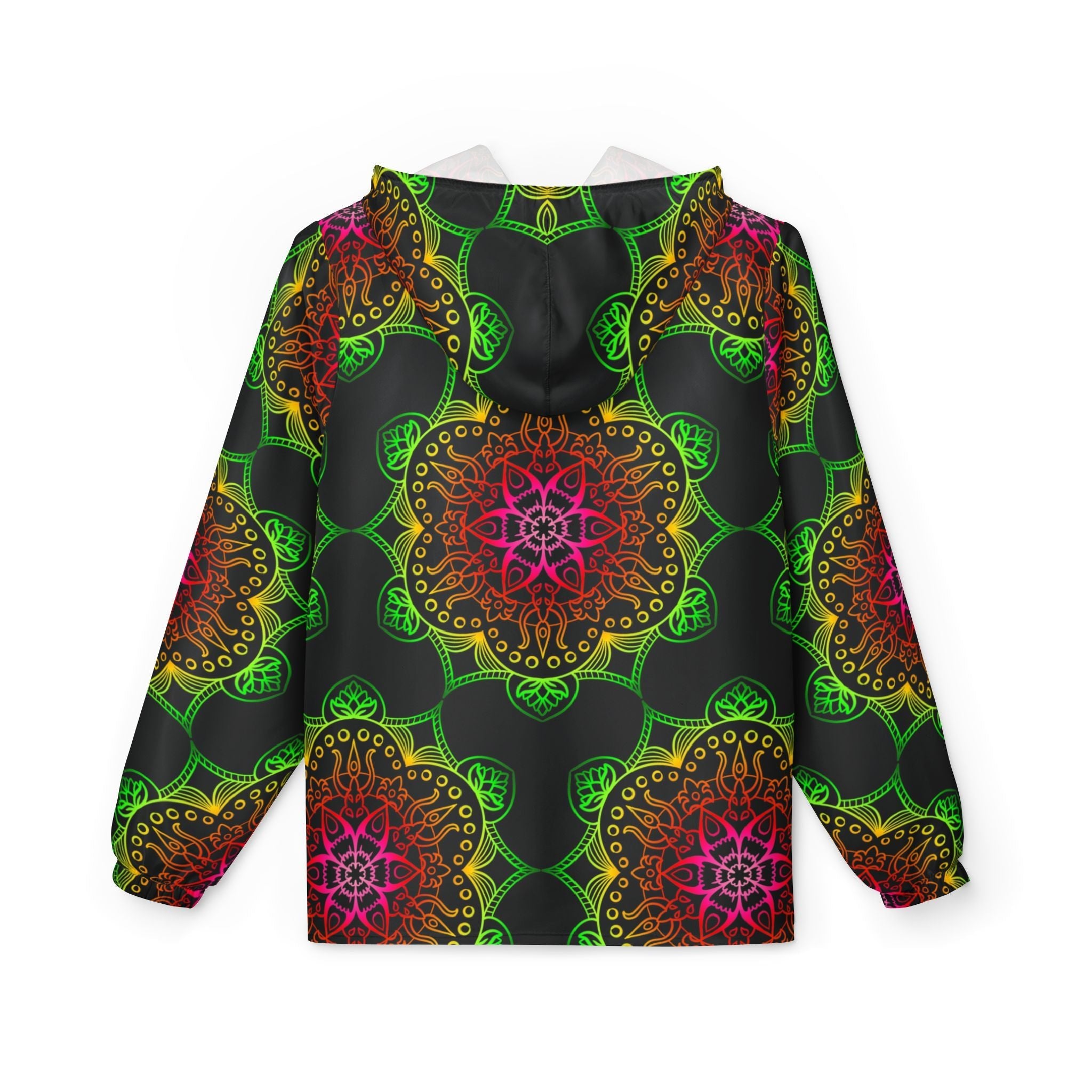 Rainbow Windbreaker Jacket with Blululi Mandala Art Designs Outerwear - Blululi