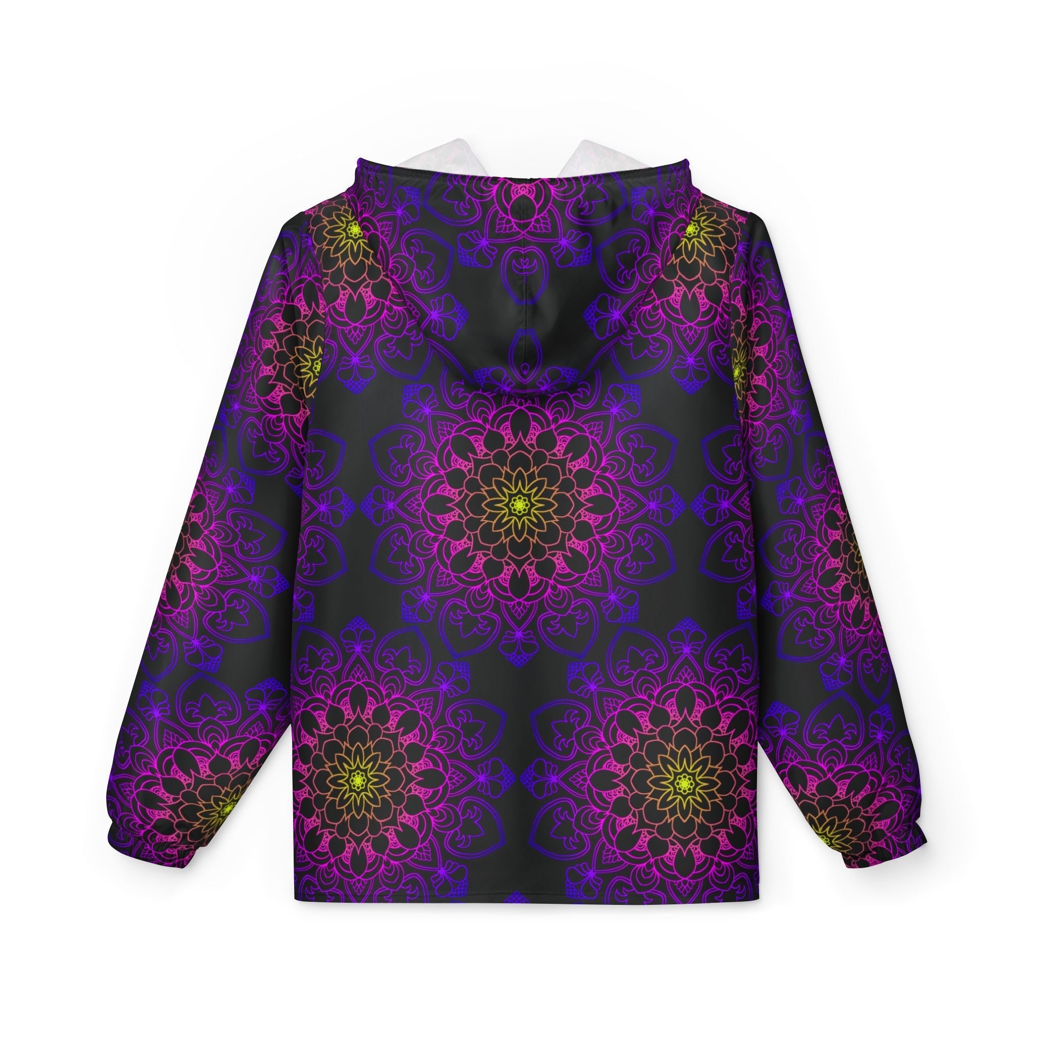 Rainbow Windbreaker Jacket with Blululi Mandala Art Designs Outerwear - Blululi