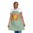Sage Green Mandala Apron - Hand - Drawn Art All Over Prints - Blululi