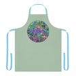 Sage Green Mandala Apron - Hand Drawn Art All Over Prints - Blululi