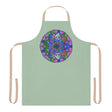 Sage Green Mandala Apron - Hand Drawn Art All Over Prints - Blululi