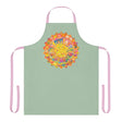 Sage Green Mandala Apron - Hand - Drawn Art All Over Prints - Blululi
