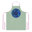Sage Green Mandala Apron - Hand - Drawn Art All Over Prints - Blululi