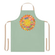 Sage Green Mandala Apron - Hand - Drawn Art All Over Prints - Blululi