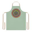 Sage Green Mandala Apron - Intricate Hand - Drawn Art All Over Prints - Blululi