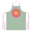 Sage Green Mandala Apron - Kitchen Art All Over Prints - Blululi