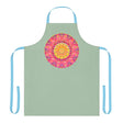Sage Green Mandala Apron - Kitchen Art All Over Prints - Blululi