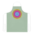 Sage Green Mandala Apron - Kitchen Art All Over Prints - Blululi