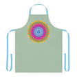 Sage Green Mandala Apron - Kitchen Art All Over Prints - Blululi