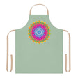 Sage Green Mandala Apron - Kitchen Art All Over Prints - Blululi