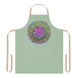 Sage Green Mandala Apron - Psychedelic Art All Over Prints - Blululi