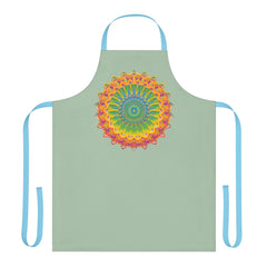 Sage Green Mandala Art Apron - Kitchen Decor All Over Prints - Blululi