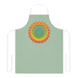 Sage Green Mandala Art Apron - Kitchen Decor All Over Prints - Blululi