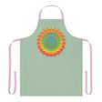 Sage Green Mandala Art Apron - Kitchen Decor All Over Prints - Blululi