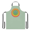 Sage Green Mandala Art Apron - Kitchen Decor All Over Prints - Blululi