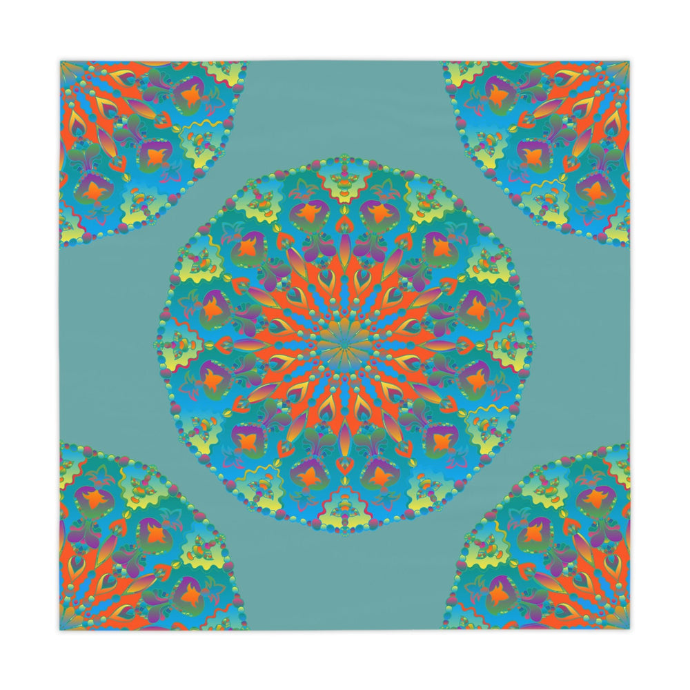 Sage Green Mandala Tablecloth - Boho Chic Decor Home Decor - Blululi
