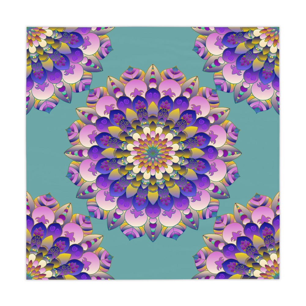 Sage Green Mandala Tablecloth - Boho Chic Decor Home Decor - Blululi