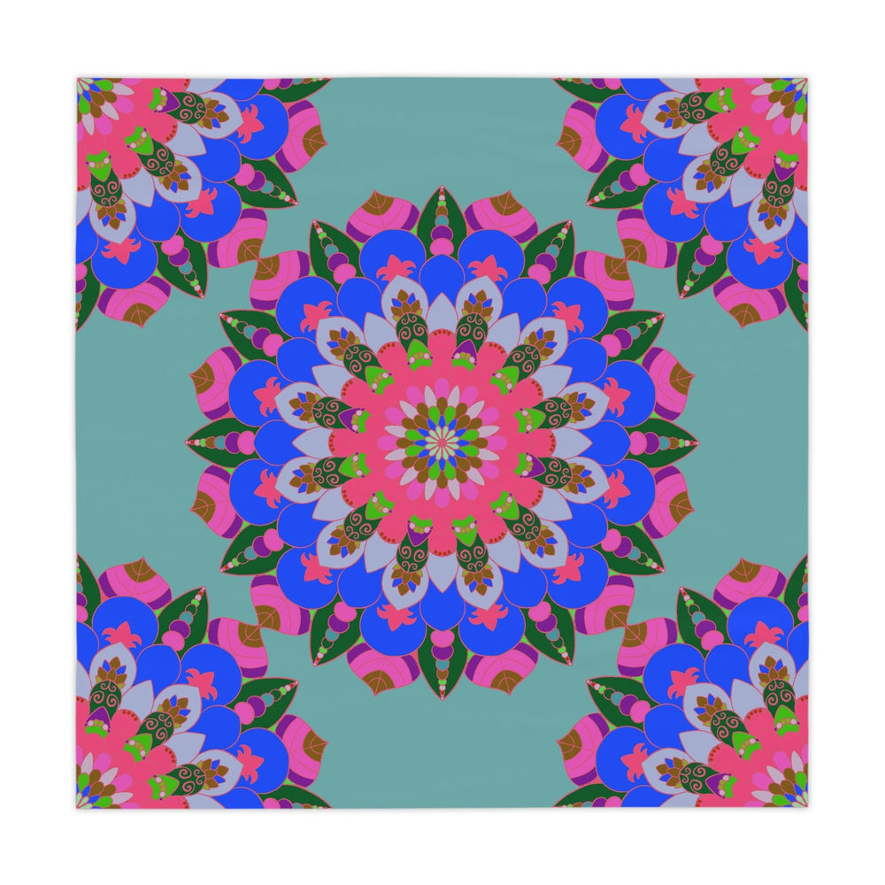 Sage Green Mandala Tablecloth - Boho Chic Decor Home Decor - Blululi