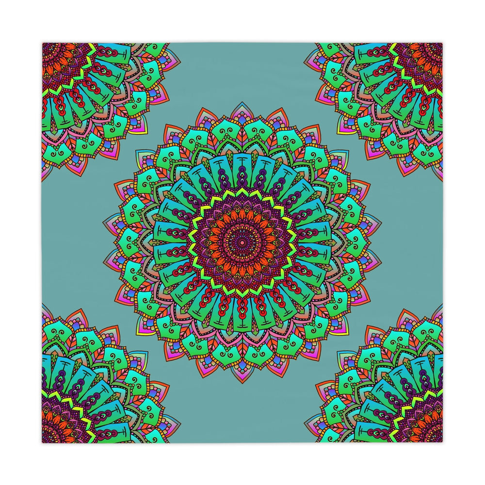 Sage Green Mandala Tablecloth - Boho Decor Home Decor - Blululi