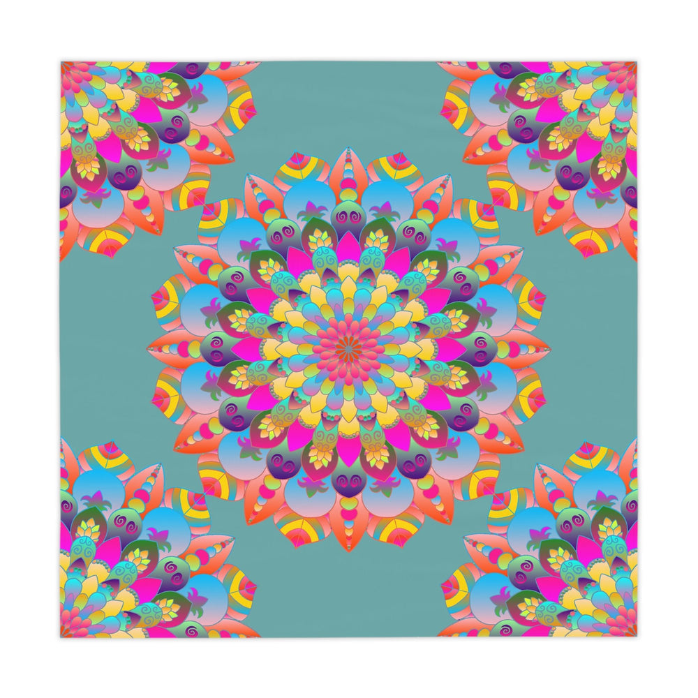 Sage Green Mandala Tablecloth - Boho Decor Home Decor - Blululi