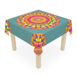 Sage Green Mandala Tablecloth - Colorful Floral Design Home Decor - Blululi
