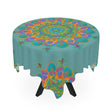 Sage Green Mandala Tablecloth - Intricate Design Home Decor - Blululi