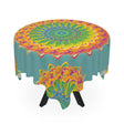 Sage Green Mandala Tablecloth - Intricate Design Home Decor - Blululi