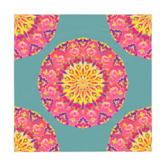 Sage Green Mandala Tablecloth - Intricate Design Home Decor - Blululi