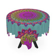 Sage Green Mandala Tablecloth - Intricate Design Home Decor - Blululi