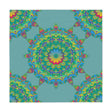 Sage Green Mandala Tablecloth - Intricate Floral Design Home Decor - Blululi