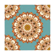 Sage Green Mandala Tablecloth - Intricate Floral Design Home Decor - Blululi