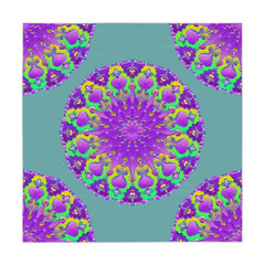 Sage Green Mandala Tablecloth - Intricate Floral Design Home Decor - Blululi