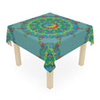 Sage Green Mandala Tablecloth - Intricate Floral Design Home Decor - Blululi