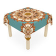Sage Green Mandala Tablecloth - Intricate Floral Design Home Decor - Blululi