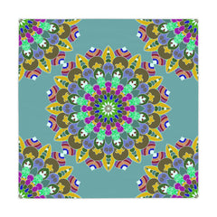 Sage Green Mandala Tablecloth - Vibrant Floral Design Home Decor - Blululi