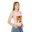 Savana Cat Tank Top - Colorful Stripe Design Tank Top - Blululi