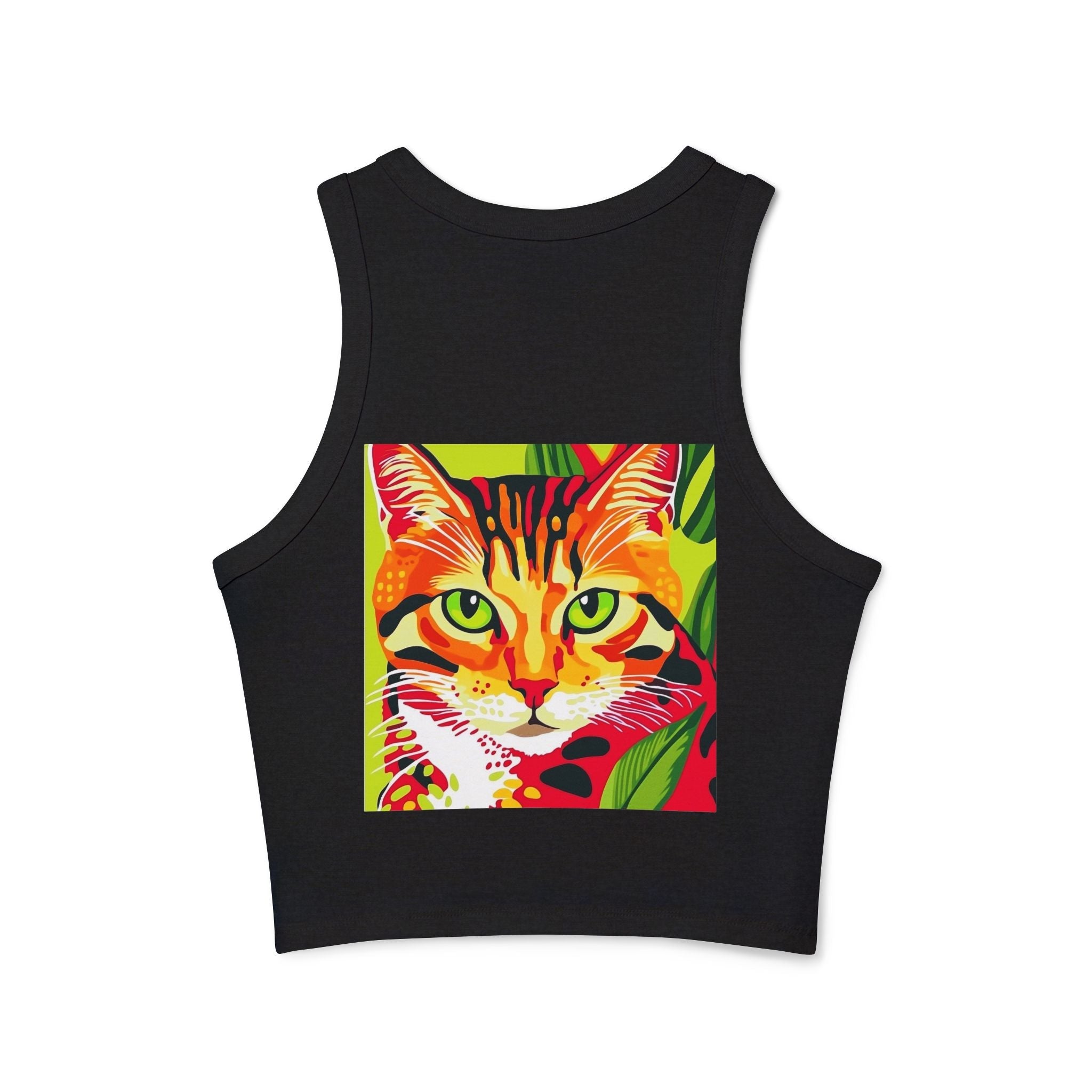 Savana Cat Tank Top - Colorful Stripe Design Tank Top - Blululi