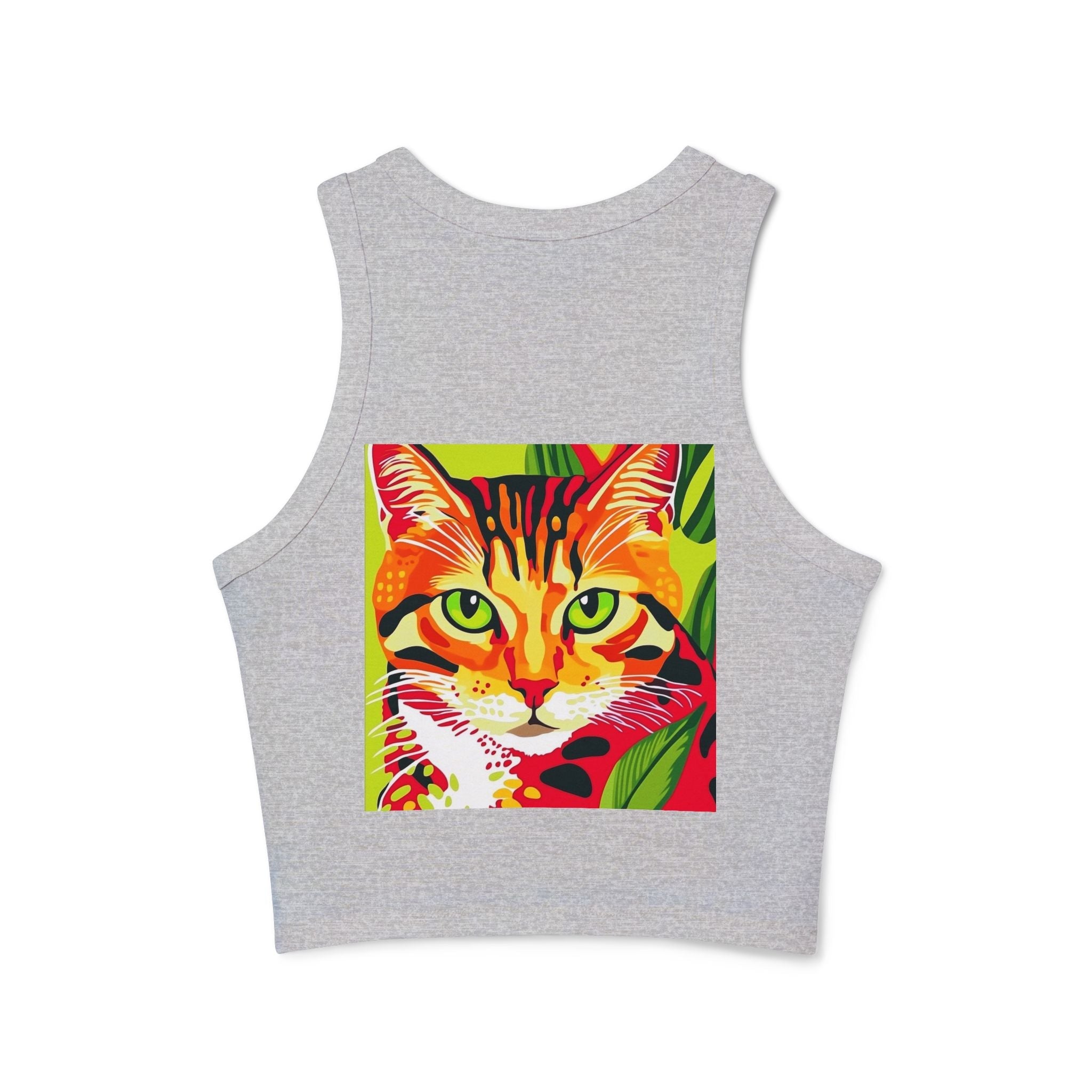 Savana Cat Tank Top - Colorful Stripe Design Tank Top - Blululi