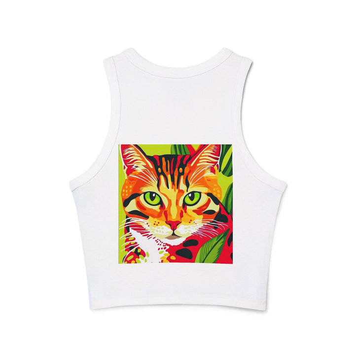 Savana Cat Tank Top - Colorful Stripe Design Tank Top - Blululi