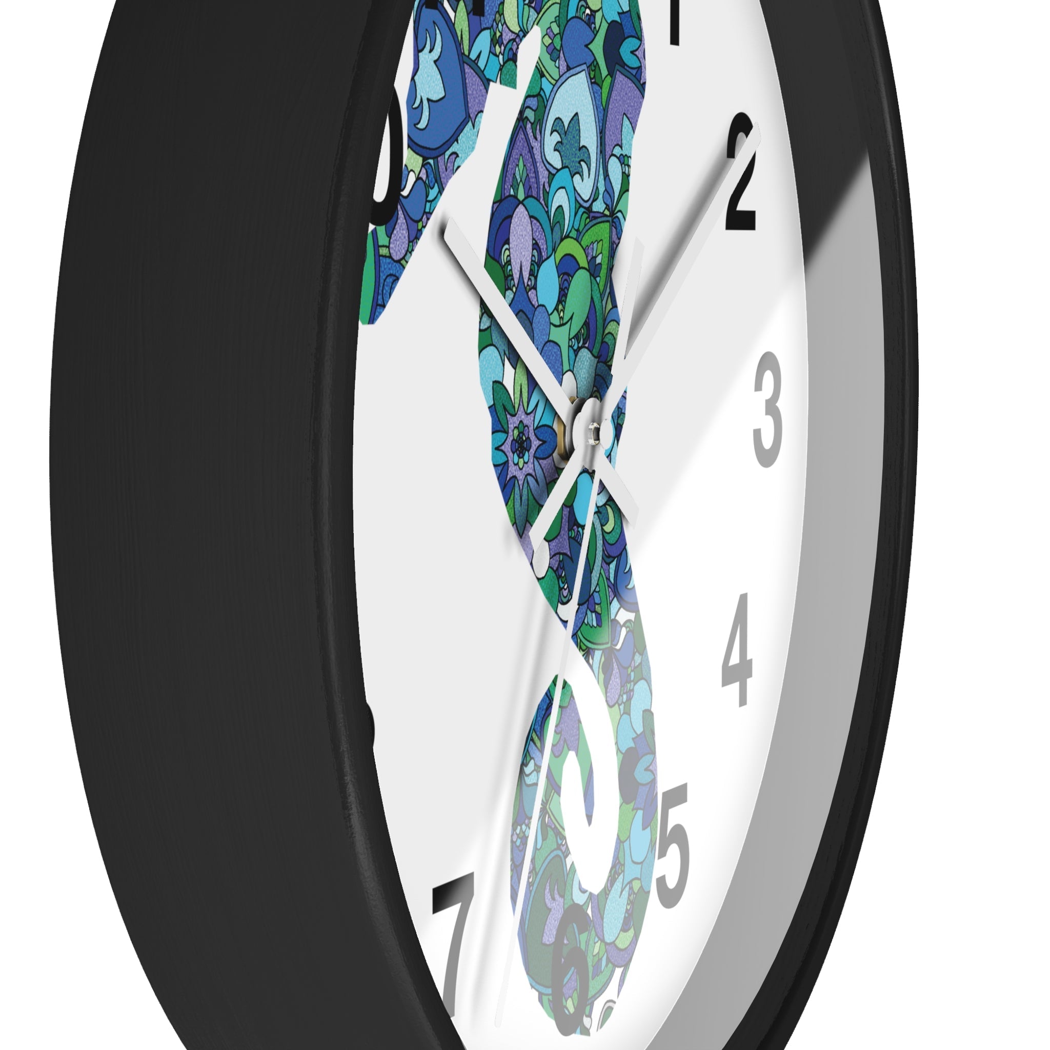 Seahorse Mandala Wall Clock Home Decor - Blululi