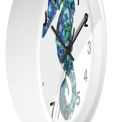 Seahorse Mandala Wall Clock Home Decor - Blululi
