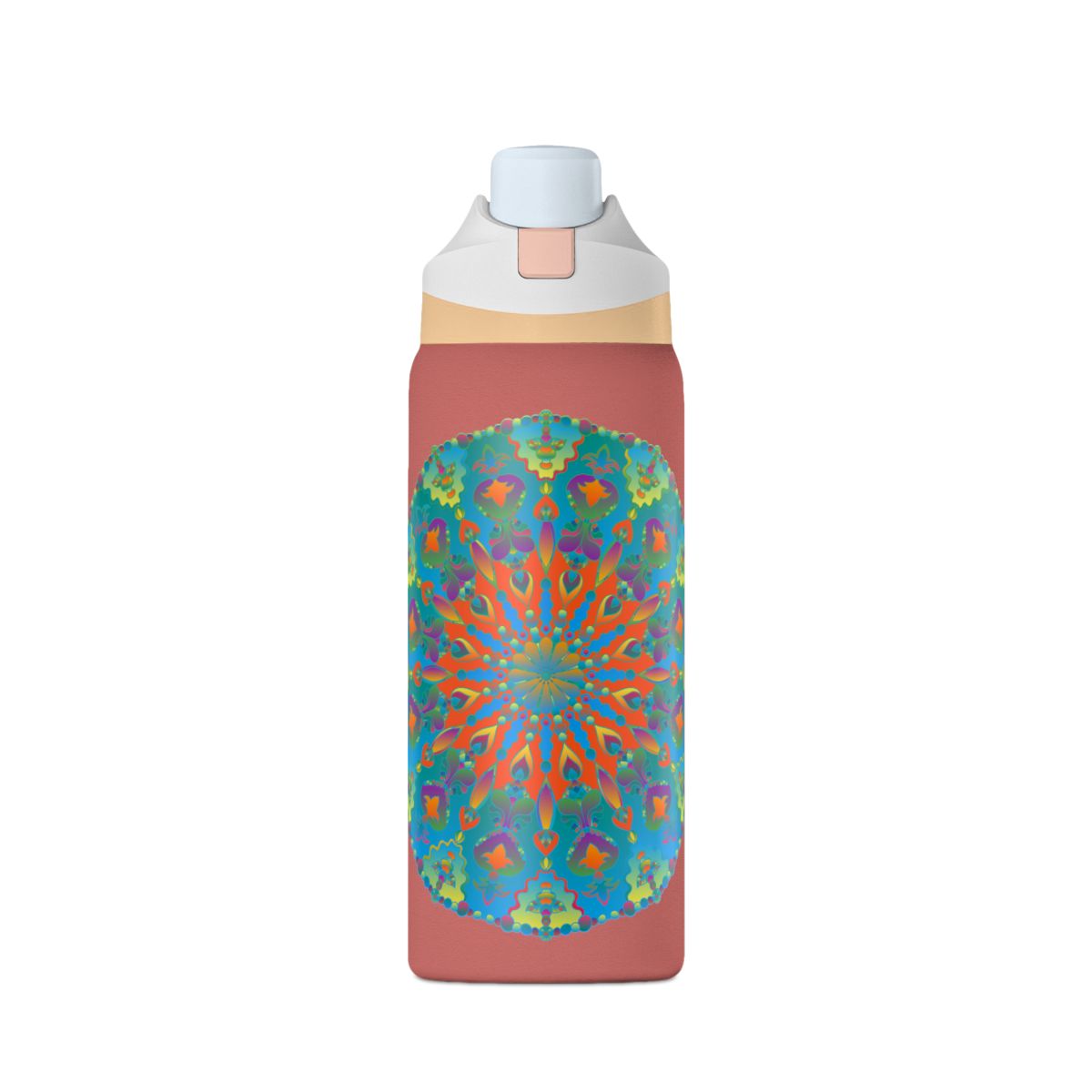 Borraccia termica da 32oz — Design mandala caleidoscopio colorato