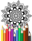 Simple Mandala Coloring Pages - 15 Hand - Drawn Designs - 8.5 x 11 inches digital download - Blululi