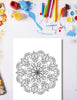 Simple Mandala Coloring Pages - Vol. 9, 15 Hand - Drawn Designs - 8.5 x 11 inches digital download - Blululi