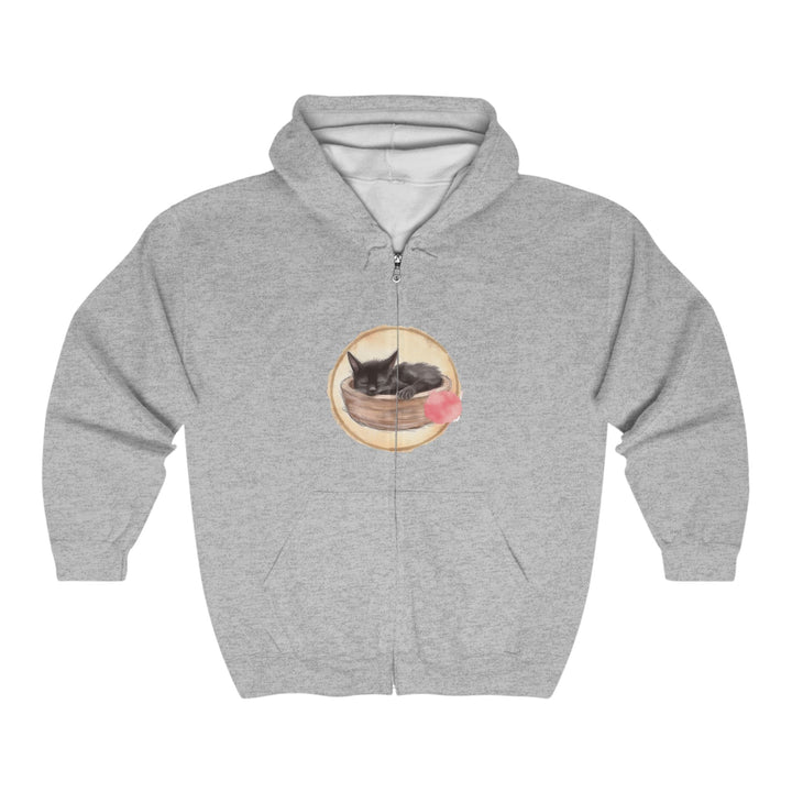 Sleeping Black Cat Cozy Hoodie Hoodie - Blululi