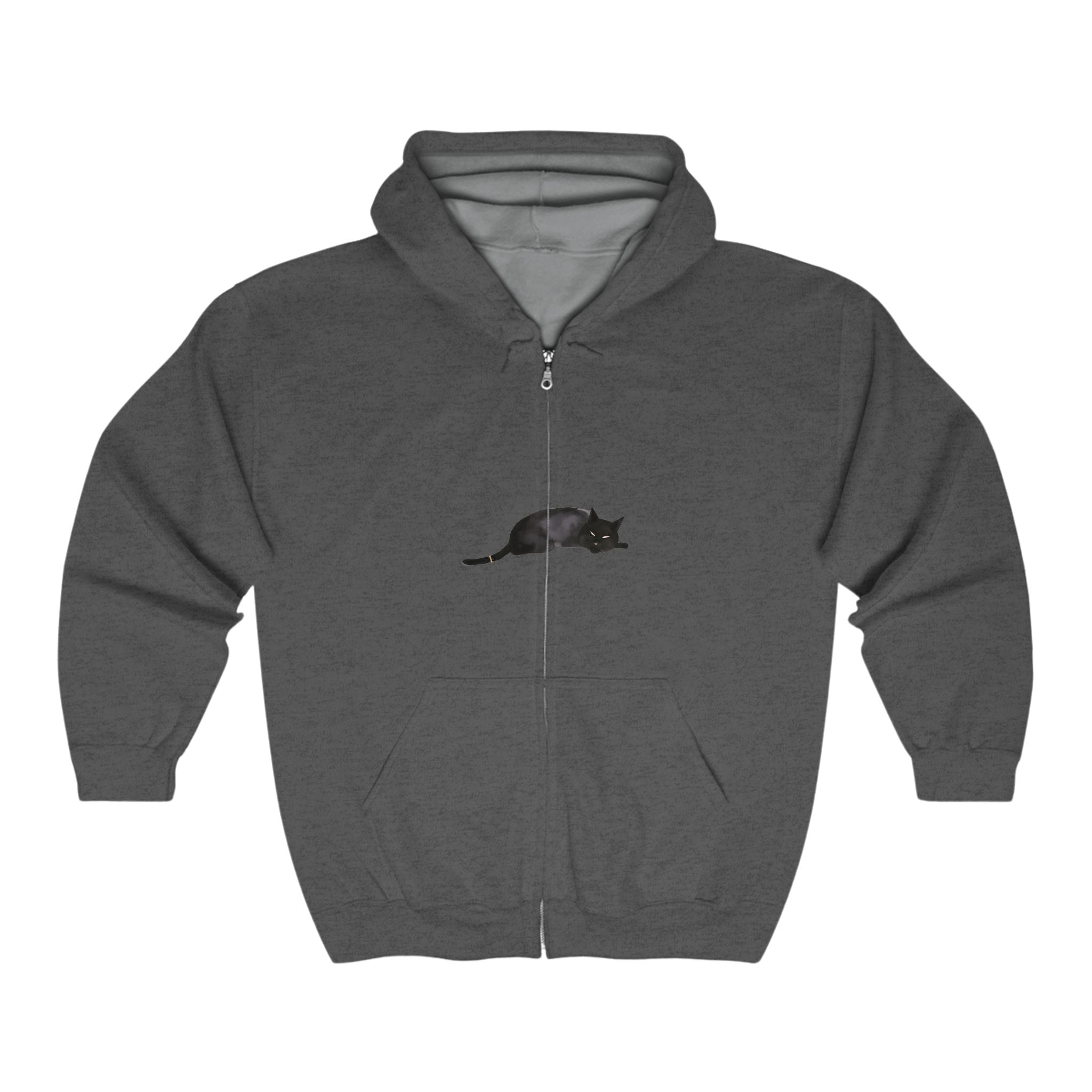 Sleeping Black Cat Hoodie - Cozy & Cute Hoodie - Blululi