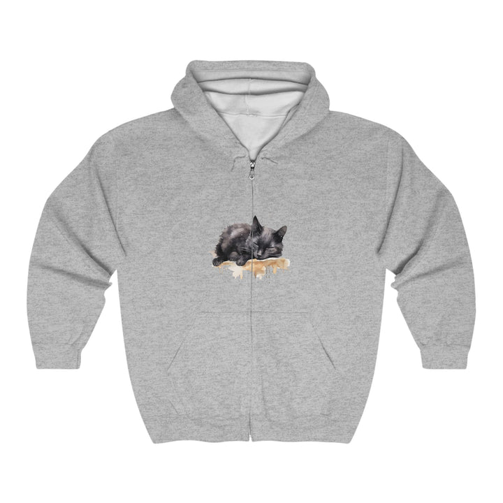 Sleeping Black Cat Hoodie - Cozy & Cute Hoodie - Blululi